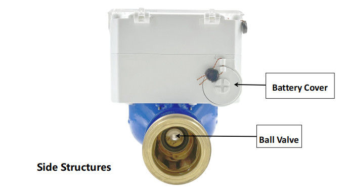 نطاق درجة الحرارة ناقص 10 إلى 55 درجة مئوية عداد تدفق المياه الصناعي وضع مدفوع مسبق حل قياس تدفق للمصنع