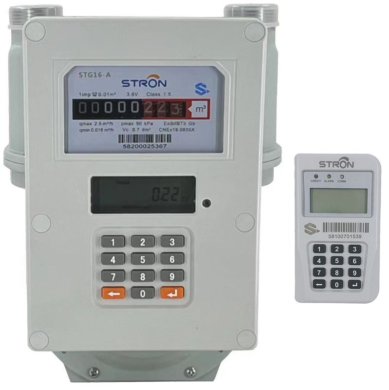 200mm X 150mm X 100mm Smart Gas Meter IP65 Level Of Protection Working Pressure Kpa 0.5-50KPa for Commercial