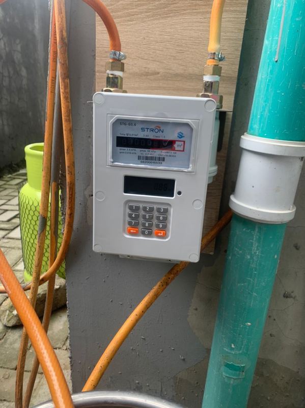 عداد غاز ذكي عالي الدقة 1.5 مع التحكم عن بعد والتحكم التلقائي بالصمام