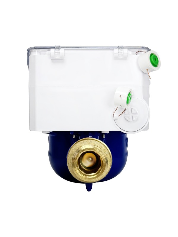 STS Standard Prepaid Water Meter with 1km Measurement Range 84 Flow Rate and Grey Color DN15 IP68