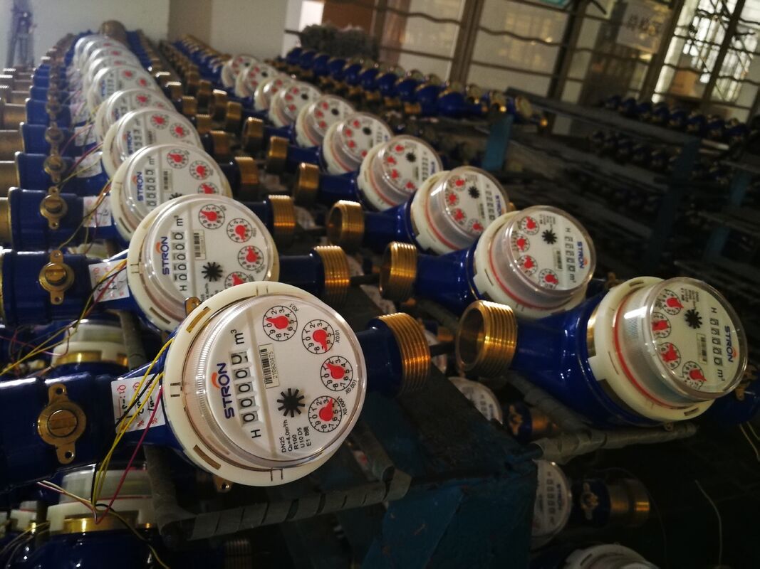 Screw Thread Connectivity Automatic Brass Meter Reading System Measuring The Water Consumption Remote Monitoring System For Water Management