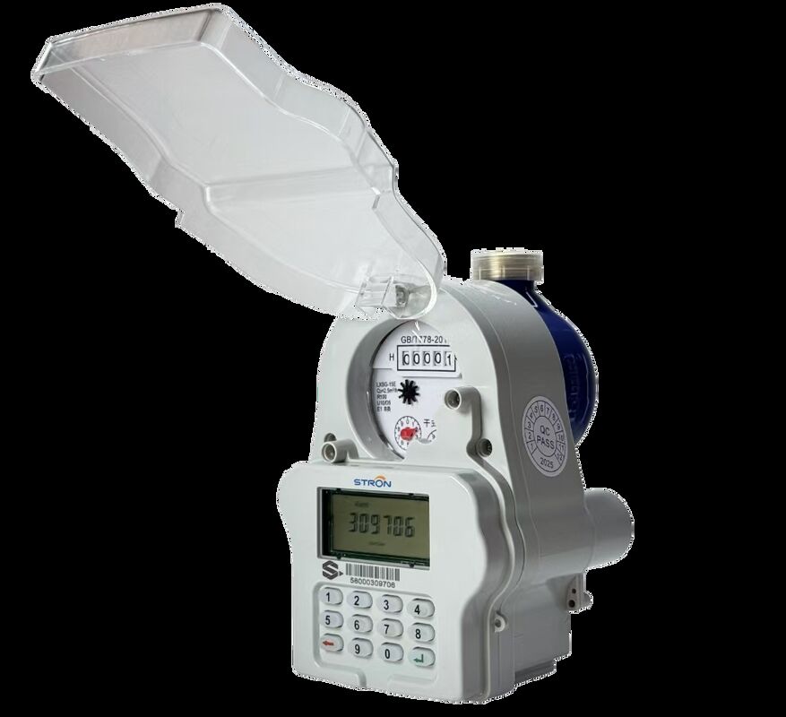 عداد مياه مسبق الدفع بلوحة مفاتيح STRW240‑A STS مقاس DN15‑DN25، من النحاس، معيار IP68، قراءة عن بُعد بتقنية LoRa‑RF، مضاد للتلاعب للمياه المنزلية والتجارية