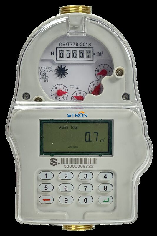 عمر 100000 ساعة عداد مياه مسبق الدفع مع نوع مفتاح حساس للجسم ودفع M-PESA عبر الهاتف المحمول