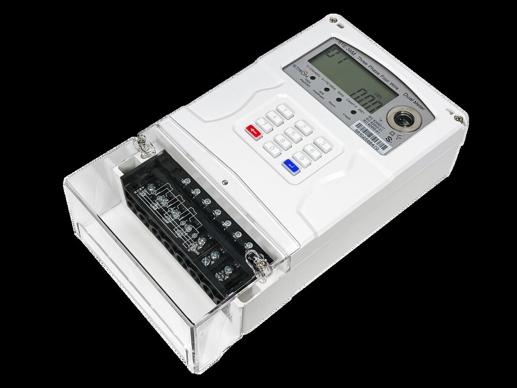 عدادات الكهرباء متعددة التعريفات ذات المصدرين متوافقة مع STS للاستخدام الصناعي / التجاري / السكني