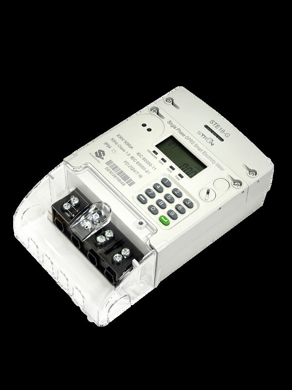 عداد كهرباء ذكي مسبق الدفع STS أحادي الطور بلوحة مفاتيح (وحدة 2G/4G)