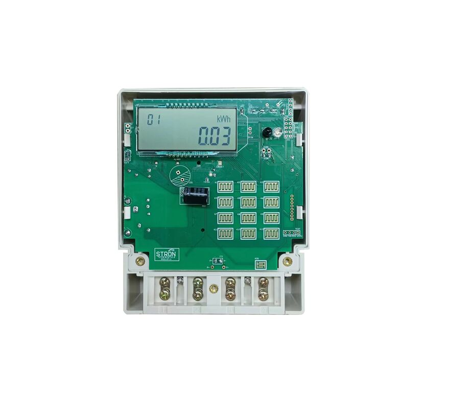 STS واحد المرحلة M-PESA لوحة مفاتيح Smart Prepaid Electricity Meter مع شاشة LCD ودقة 1