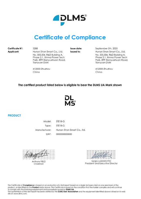 وحدة بلا سلكية قابلة للتوصيل STS متر مسبق الدفع لجنوب شرق آسيا: بروتوكول DLMS والإيقاف التلقائي والتحكم عن بعد
