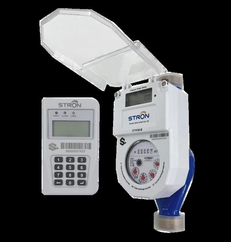 STS Certified Prepaid Water Meter STW36-A R100 Class B Multi-jet Prepaid Water Meter with Lora Communication CIU | 4-6 Year Battery, Tamper-Proof & StronPay System Compatible