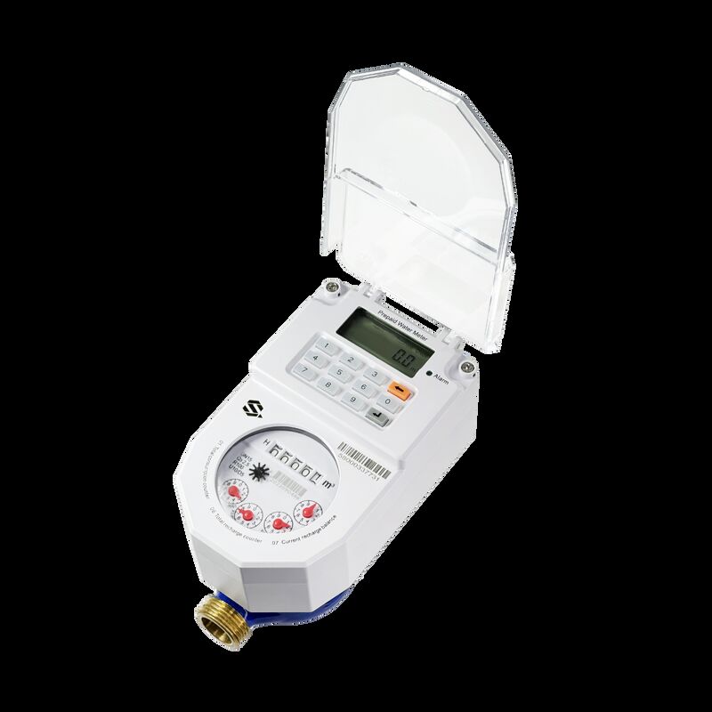 مقياس مياه ذكي بدرجة حرارة 0 درجة مئوية - 50 درجة مئوية، هيكل معدني، قياس دقيق للتطبيقات الصناعية والتجارية