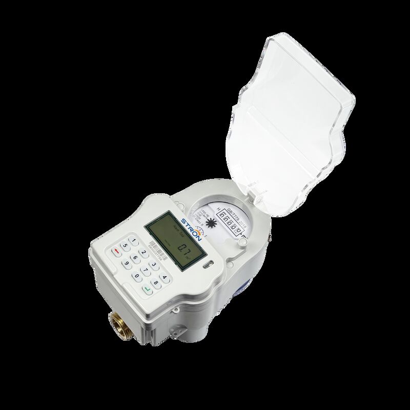 عداد مياه مسبق الدفع بلوحة مفاتيح STRW240‑A STS مقاس DN15‑DN25، من النحاس، معيار IP68، قراءة عن بُعد بتقنية LoRa‑RF، مضاد للتلاعب للمياه المنزلية والتجارية