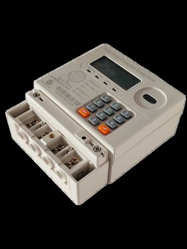 نوع الرمز المميز المدفوع مسبقًا عداد كهرباء ذكي مدفوع مسبقًا مدمج بسعة غير محدودة وبرنامج بيع Stronpay الداعم للطاقة