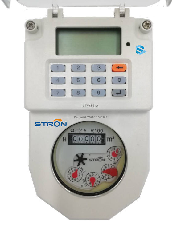 STW36-A DN15 Stron STS لوحة مفاتيح قياسية إعادة شحن رمزية مدفوعة مسبقًا عداد مياه نحاسي Hotsale