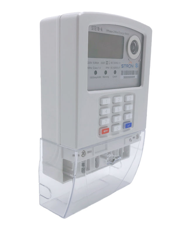 LORA-RF سبليت لوحة المفاتيح STS القياسية وظيفة مكافحة العبث المدفوعة مقدمًا عداد الكهرباء الذكي أحادي الطور مع CIU