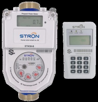 درجة الحرارة 0C-50C عداد المياه الذكي يقدم نطاق قياس 0-999999 لتر ضغط التشغيل ≤1.6Mpa حل لإدارة موارد المياه