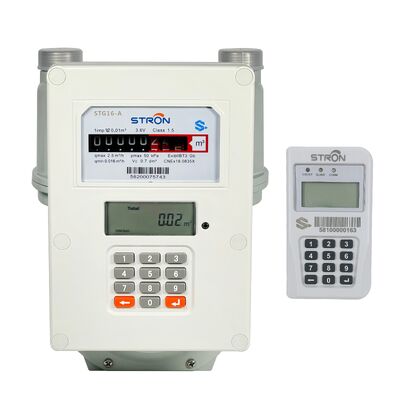 AMI Smart Prepaid Split Gas Meter مع اتصالات NB-IoT ثنائية الاتجاه ولوحة مفاتيح