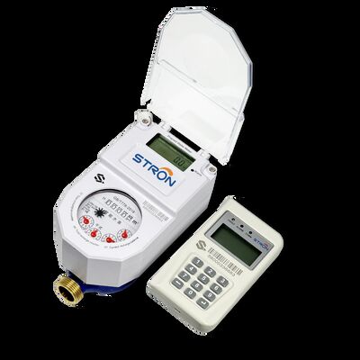 عداد مياه متعدد الطائرات STS مسبق الدفع IP68، شاشة LCD، إدارة مسبقة الدفع عداد مياه ذكي متكامل للغاية جهاز مصمم لقياس دقيق ونقل البيانات