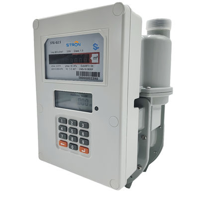 IP67 مكافحة العبث عداد الغاز مسبق الدفع ، مقياس تدفق الغاز المحمول 1.6m3 / H