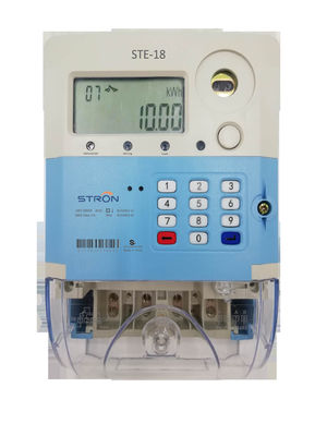 STS المتوافقة مع GPRS الاتصالات مسبقة الدفع لوحة المفاتيح أحادية الطور عداد الكهرباء