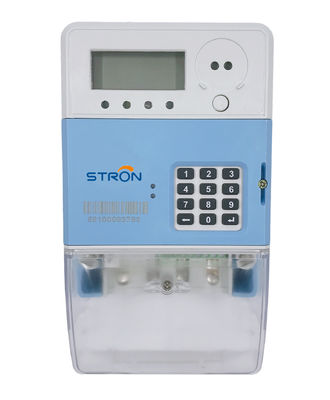 60HZ 8kV أحادي الطور ذكي مسبق الدفع عداد الكهرباء STS قياسي
