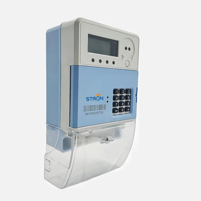 IP54 16kV 1600imp / KWh عداد كهرباء ذكي مسبق الدفع أحادي الطور