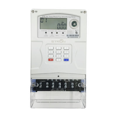 STS Token three-phase keypad-type prepaid electricity meter with remote control and recharge